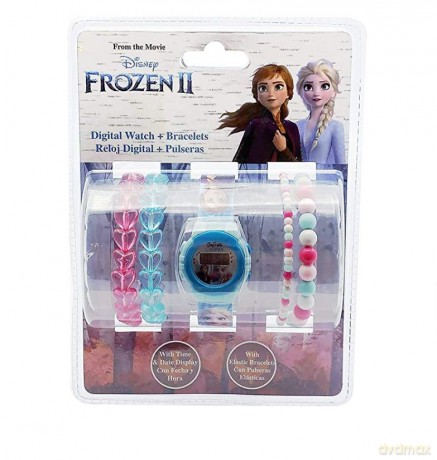 Zegarek cyfrowy Frozen 2 + 4 bransoletki WD20750