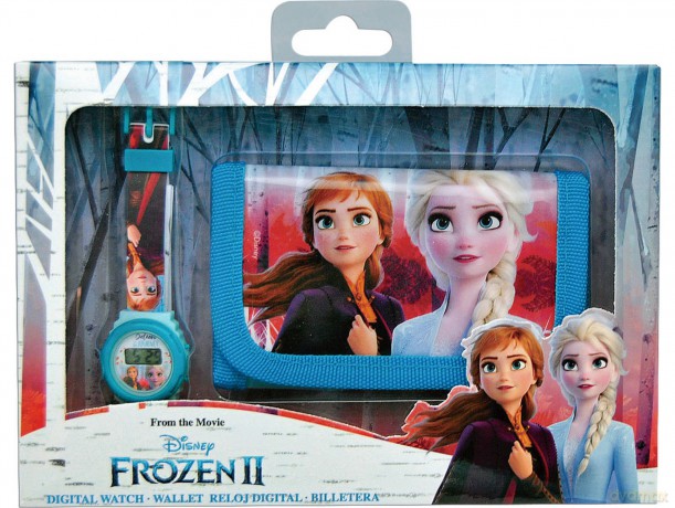 Zegarek cyfrowy Frozen 2 z portfelikiem WD20751