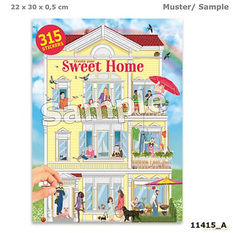 Zestaw z naklejkami Sweet Home 11415A [KSIĄŻKA]