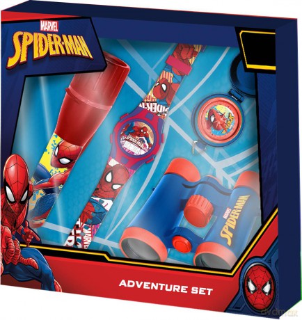 Zestaw zegarek latarka lornetka kompas Spiderman MV15412