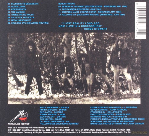 Hallows Eve: Tales Of Terror (digipack) [CD]
