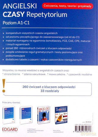 Angielski. Czasy. Repetytorium - Cieślak Ewelina, Frankiewicz Marcin [KSIĄŻKA]