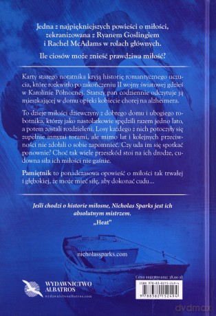 Pamiętnik (oprawa twarda) - Nicholas Sparks [KSIĄŻKA]