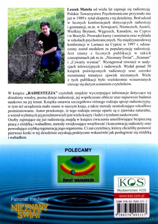 Radiestezja. Nauka, praktyka, ochrona przed szkodliwym promieniowaniem - Leszek Matela [KSIĄŻKA]