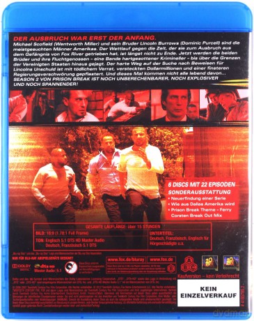 Prison Break Season 1-4 / Final Break (Skazany na śmierć Sezon 1-4 / Skazany na śmierć: Ostatnia ucieczka) Pakiet [24xBlu-Ray]