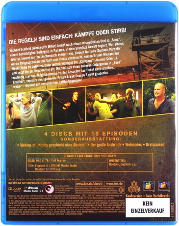 Prison Break Season 3 [4xBlu-Ray]