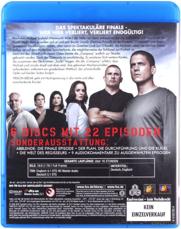Prison Break Season 4 [6xBlu-Ray]
