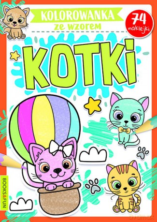 Kotki. Kolorowanka ze wzorem [KSIĄŻKA]