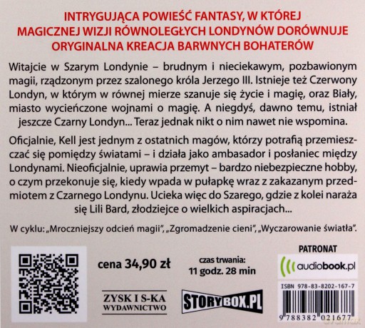 Mroczniejszy odcień magii. Odcienie magii (Tom 1) - V.E. Schwab [AUDIOBOOK]
