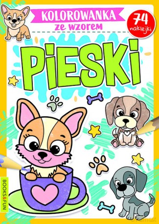Pieski. Kolorowanka ze wzorem [KSIĄŻKA]