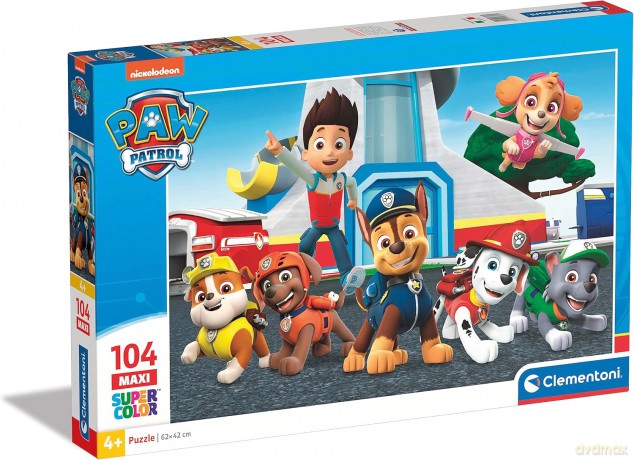 CLEMENTONI 104 el. maxi super color Psi patrol 23753 [PUZZLE]