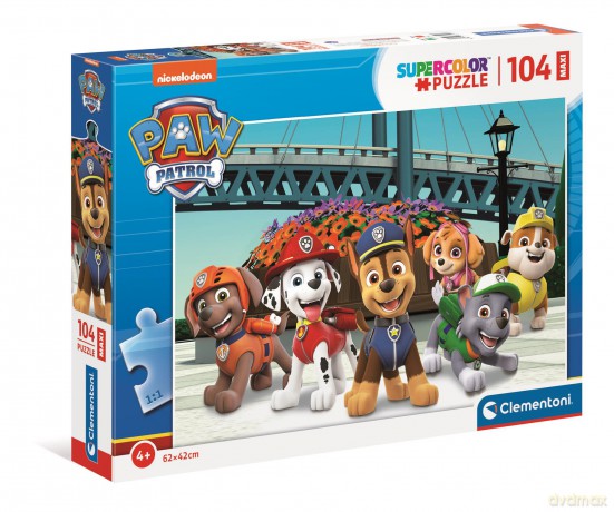 CLEMENTONI 104 el. maxi super color Psi patrol 23755 [PUZZLE]