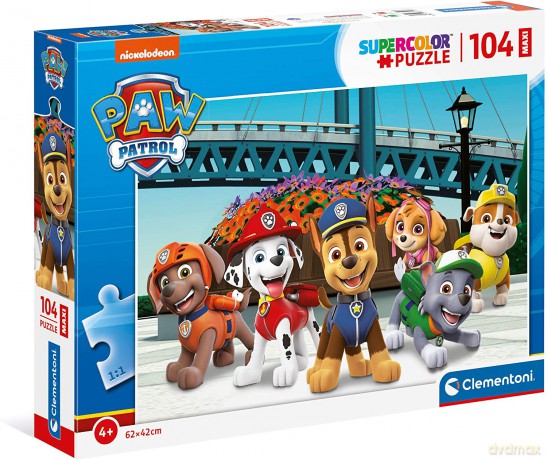 CLEMENTONI 104 el. maxi super color Psi patrol 23755 [PUZZLE]