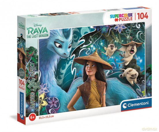 CLEMENTONI 104 el. z ozdobami Raya i ostatni smok 20183 [PUZZLE]