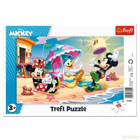 TREFL 15 el. ramkowe Zabawy na plaży Disney 31390 [PUZZLE]