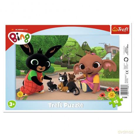TREFL 15 el. ramkowe Zabawy z kotkami Bing 31388 [PUZZLE]
