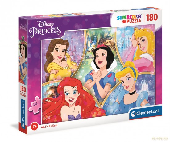 CLEMENTONI 180 el. super color Księżniczki 29311 [PUZZLE]