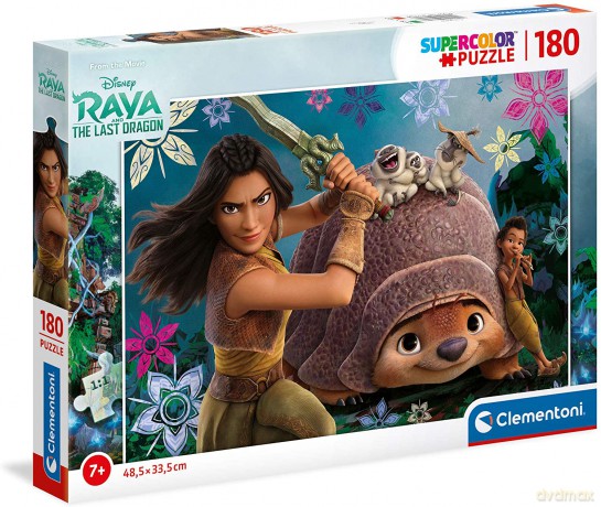 CLEMENTONI 180 el. super color Raya i ostatni smok 29772 [PUZZLE]