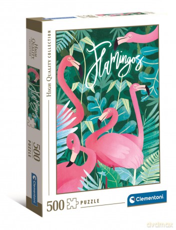 CLEMENTONI 500 el. HQ Fantastyczne zwierzęta flamingi 35101 [PUZZLE]