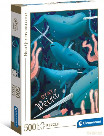 CLEMENTONI 500 el. HQ Fantastyczne zwierzęta Narwal 35099 [PUZZLE]