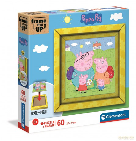 CLEMENTONI 60 el. frame me up Świnka Peppa 38809 [PUZZLE]