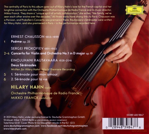 Hilary Hahn: Paris [CD]
