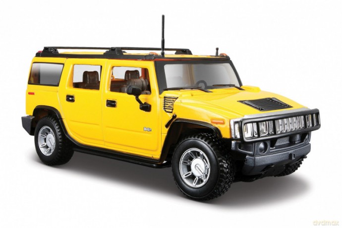 Hummer H2 SUV 2003 1/27 Żółty