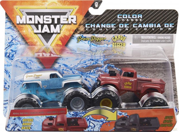 Pojazdy MONSTER JAM Grave Digger Legend vs Grave Digger
