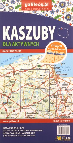 Mapa dla aktywnych - Kaszuby 1:100 000 wodoodp.