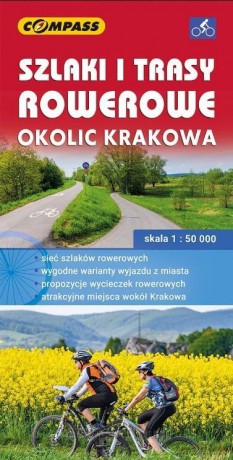 Mapa turystyczna - Szlaki i trasy rowerowe okolic Krakowa