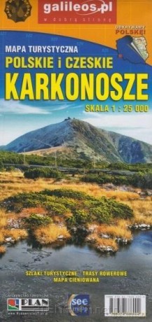 Mapa turystyczna Karkonosze polskie i czeskie 1:25 000
