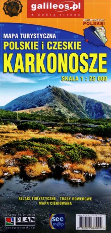 Mapa turystyczna Karkonosze polskie i czeskie 1:25 000