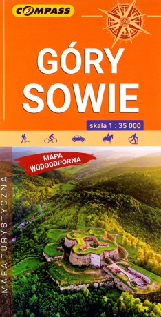 Mapa turystyczna wodoodporna Góry Sowie 1:35 000
