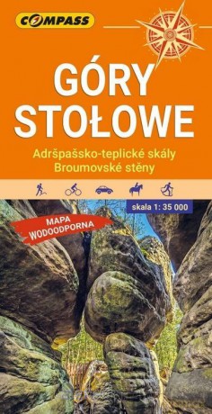 Mapa turystyczna wodoodporna Góry Stołowe 1:35 000