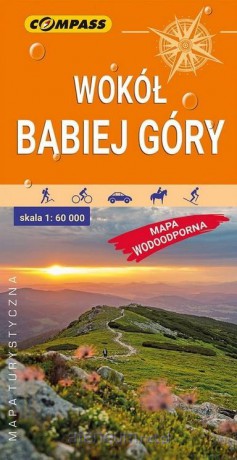 Mapa turystyczna wodoodporna Wokoł Babiej Góry 1:60 000