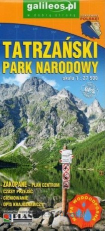 Mapa turystyczna - Tatrzański Park Narodowy 1:27 500