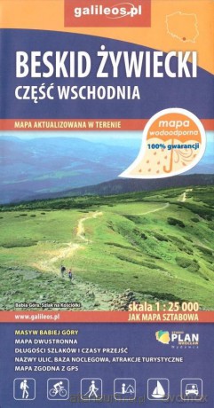 Mapa turystyczna - Beskid żywiecki 1:25 000