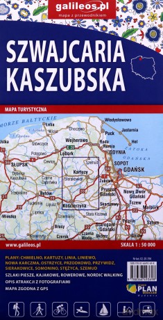 Mapa turystyczna - Szwajcaria Kaszubska