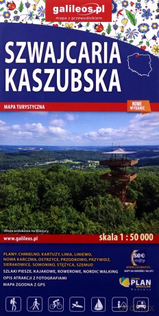 Mapa turystyczna - Szwajcaria Kaszubska