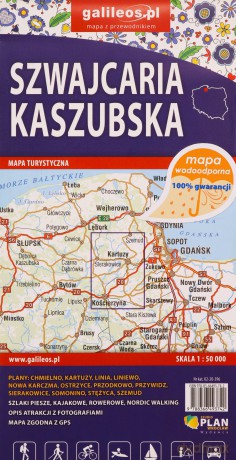 Mapa turystyczna - Szwajcaria Kaszubska