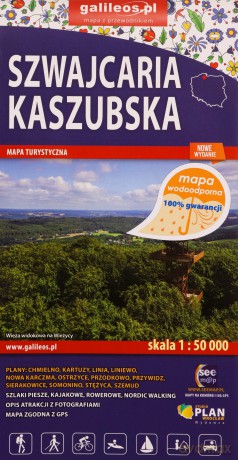Mapa turystyczna - Szwajcaria Kaszubska