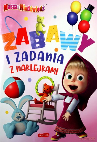 Masza i Niedźwiedź. Zabawy i zadania z naklejkami [KSIĄŻKA]