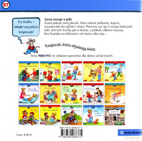 Mądra Mysz. Zuzia nocuje u Julii - Liane Schneider, Annette Steinhauer [KSIĄŻKA]