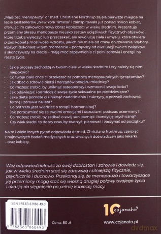 Mądrość menopauzy - dr Christiane Northrup [KSIĄŻKA]