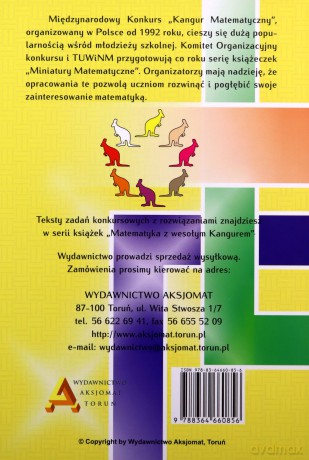 Miniatury matematyczne 70 - Mieczysław K. Mentzen, Agnieszka Krause, Piotr Jędrzejewicz [KSIĄŻKA]