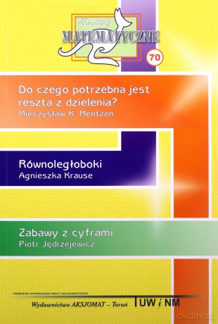 Miniatury matematyczne 70 - Mieczysław K. Mentzen, Agnieszka Krause, Piotr Jędrzejewicz [KSIĄŻKA]