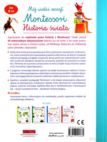 Mój wielki zeszyt Montessori. Historia świata - Aurore Meyer [KSIĄŻKA]