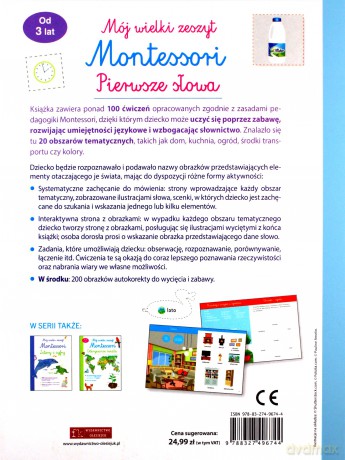 Mój wielki zeszyt Montessori. Pierwsze słowa [KSIĄŻKA]