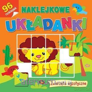 Naklejkowe układanki. Zwierzęta egzotyczne [KSIĄŻKA]
