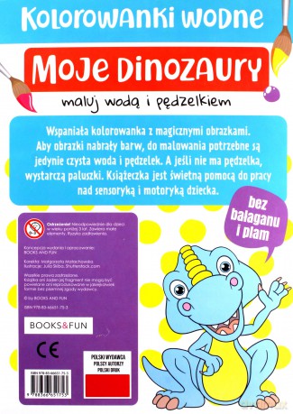 Moje dinozaury. Malowanka wodna [KSIĄŻKA]